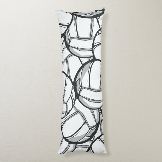 バレーボールの抱き枕 ボディピロー (裏面 (縦))