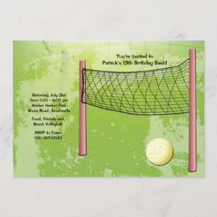 バレーボールの招待状 招待状