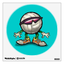 バレーボールの星の壁のデカール