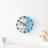 バレーボールの時計 ラウンド壁時計 (ホーム)