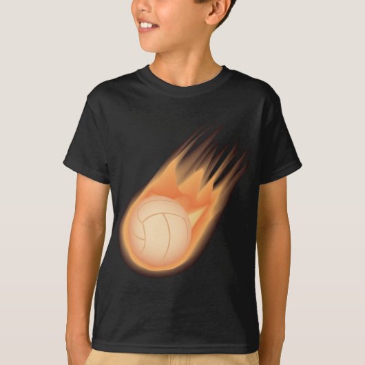 バレーボールの火 Tシャツ (正面)