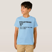 バレーボールの男のおもしろい子の定義 Tシャツ (正面フル)