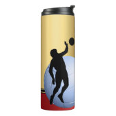 バレーボールの男性プレーヤーボールのパーソナエレガントライズ タンブラー (回転左)