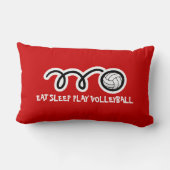 バレーボールの装飾用クッションのデザイン ランバークッション (裏面)