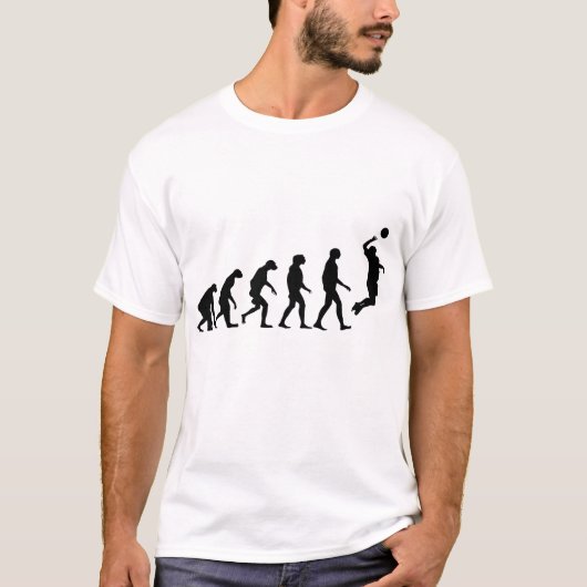 バレーボールの進化 Tシャツ (正面)