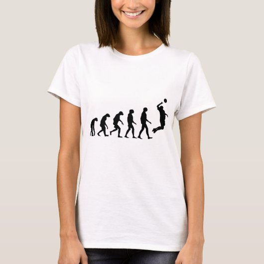 バレーボールの進化 Tシャツ (正面)