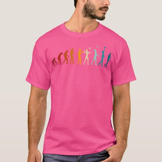 バレーボールの進化 Tシャツ (正面)