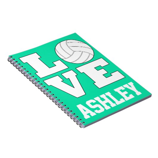 バレーボールの選手とファンに対するバレーボールの愛 ノートブック (右側)