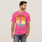 バレーボールの選手を2人 Tシャツ (正面フル)