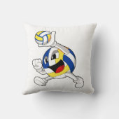 バレーボールの選手 クッション (裏面)