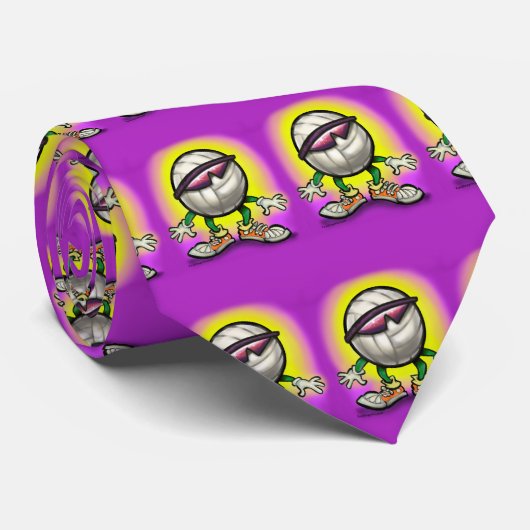 バレーボールの陰 ネクタイ (ロール)