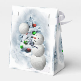 バレーボールの雪だるまクリスマス フェイバーボックス