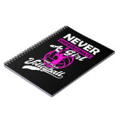 バレーボールのGi選手の女の子を遊軽く見ない ノートブック (左側)