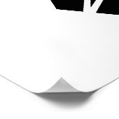 バレーボールはっきりしたグラフィック ポスター (角)