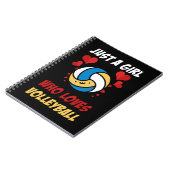 バレーボールはバレーボールを愛する女の子だけ527 Vo ノートブック (左側)