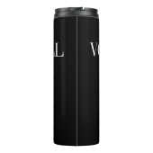 バレーボールは私のお気に入りの季節の熱タンブラー タンブラー (裏面)