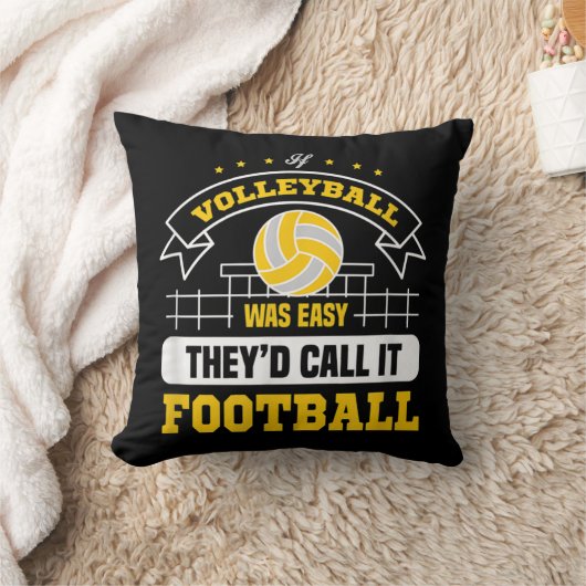 バレーボールもしは簡単だった彼らはそれをサッカーvolと呼ぶだろう クッション (ブランケット)