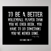 バレーボールやる気を起こさせるポスター007 - グランジ ポスター (正面)