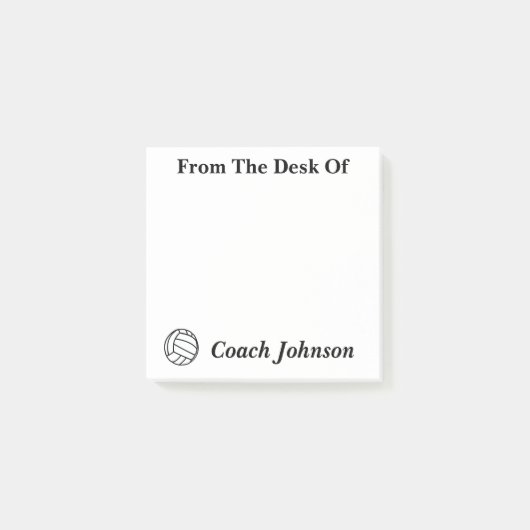 バレーボールをテーマにしたメモ ポストイット (正面)