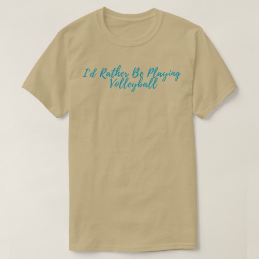 バレーボールを好遊まず Tシャツ (デザイン正面)