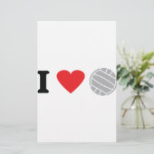 バレーボールアイコン 便箋 (スタンド正面)