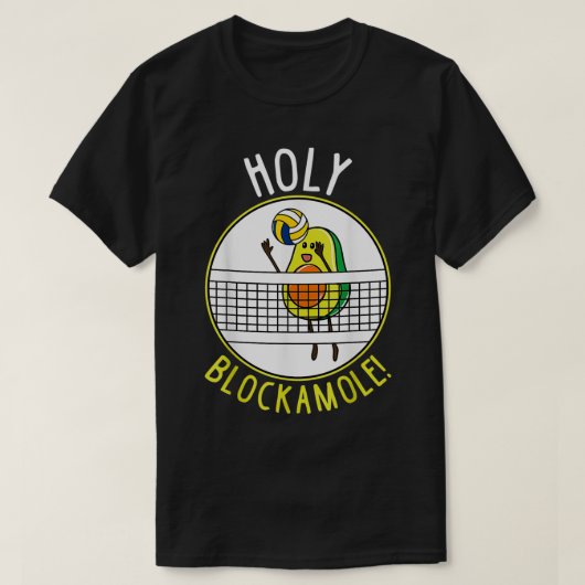 バレーボールアボカおもしろいド Tシャツ (デザイン正面)