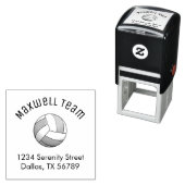 バレーボールアーチファミリーアドレス セルフインキングスタンプ (インサイチュ)