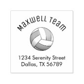 バレーボールアーチファミリーアドレス セルフインキングスタンプ (デザイン)