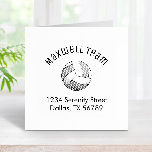 バレーボールアーチファミリーアドレス ラバースタンプ