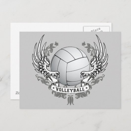 バレーボールウィングハガキ ポストカード (正面/裏面)