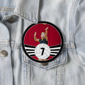 バレーボールカスタマイズ選手の写真とジャージー番号 缶バッジ (インサイチュ)