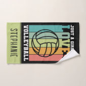 バレーボールカスタムが大好きな女の子だけ ハンドタオル (ハンドタオル)