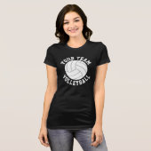 バレーボールカスタムチーム、選手、ジャージー番号 Tシャツ (正面フル)