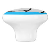 バレーボールカスタムボールロゴ付きサーマティックノブ セラミックノブ (側面)