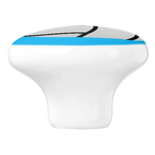 バレーボールカスタムボールロゴ付きサーマティックノブ セラミックノブ (側面)