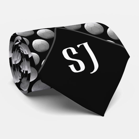 バレーボールカッコいいパターンモノグラム ネクタイ (ロール)