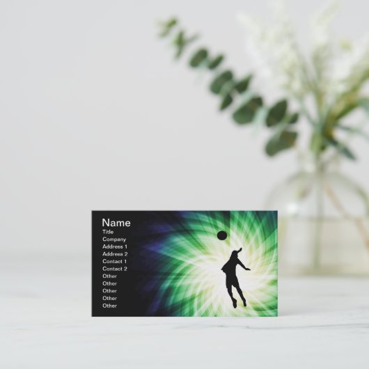 バレーボールカッコいい 名刺 (スタンド正面)