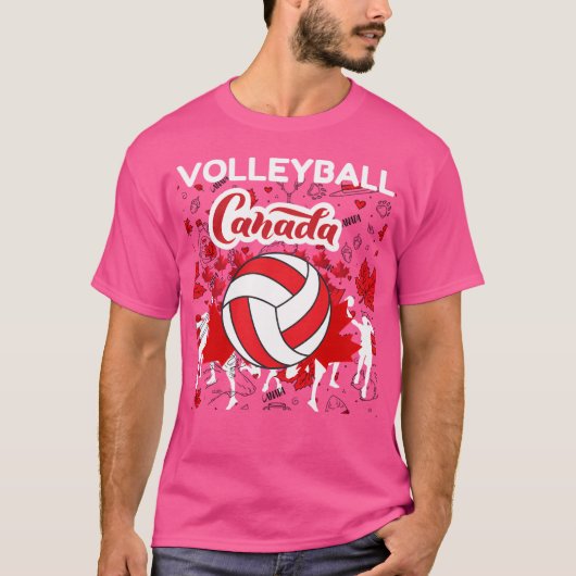 バレーボールカナダ Tシャツ (正面)