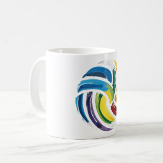 バレーボールカラフルボール コーヒーマグカップ