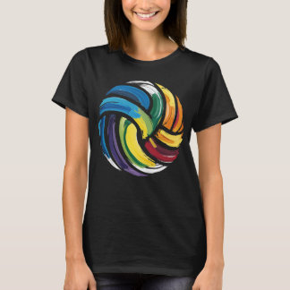 バレーボールカラフルボール Tシャツ