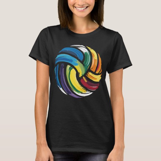 バレーボールカラフルボール Tシャツ (正面)
