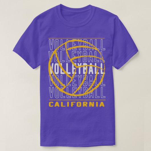 バレーボールカリフォルニア Tシャツ (デザイン正面)