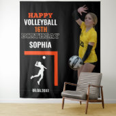バレーボールガール誕生日、プレーヤーチームバックドロップ タペストリー (インサイチュ)