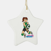 バレーボールガール セラミックオーナメント (右)