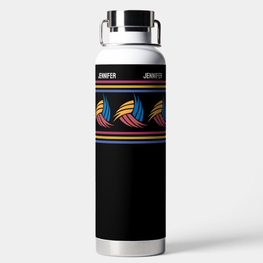 バレーボールガール，バレーボールプレイヤーギフト，誕生日 ウォーターボトル (背面)