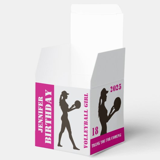バレーボールガール，バレーボールプレイヤーギフト，誕生日 フェイバーボックス (オープン)