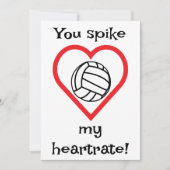 バレーボールキッズ教室バレンタインホリデーカード シーズンカード (正面)