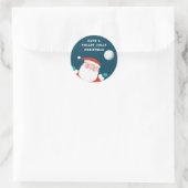 バレーボールクリスマスクラシックのラウンドステッカー ラウンドシール (バッグ)