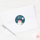 バレーボールクリスマスクラシックのラウンドステッカー ラウンドシール (封筒)