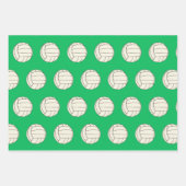 バレーボールクリスマスホリデーギフトラッピング紙 ラッピングペーパーシート (正面2)